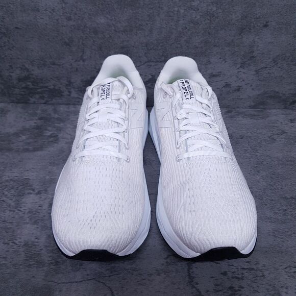 NEW BALANCE FuelCell Propel V5 Running Shoes Mens 10.5 Triple White Silver Black main image 4